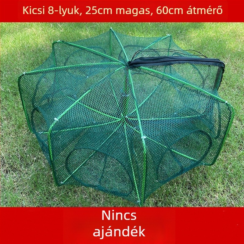 The King in the Net nylon négyszögletes hálóketrec halak és garnélarák számára