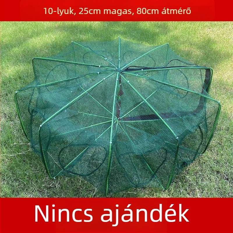 The King in the Net nylon négyszögletes hálóketrec halak és garnélarák számára