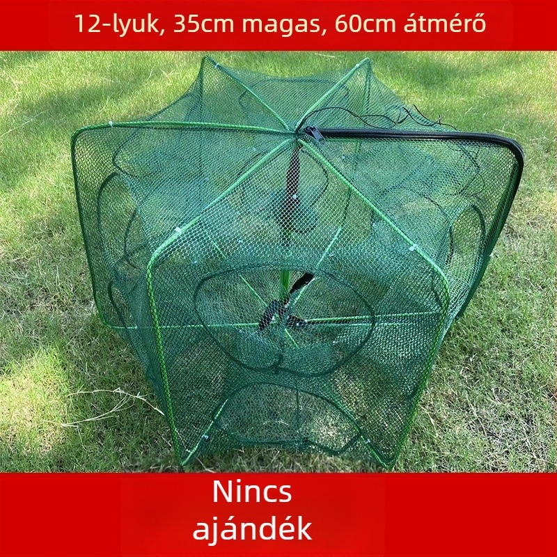 The King in the Net nylon négyszögletes hálóketrec halak és garnélarák számára