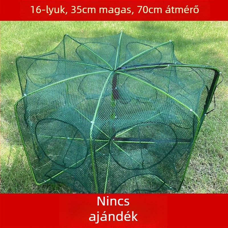 The King in the Net nylon négyszögletes hálóketrec halak és garnélarák számára