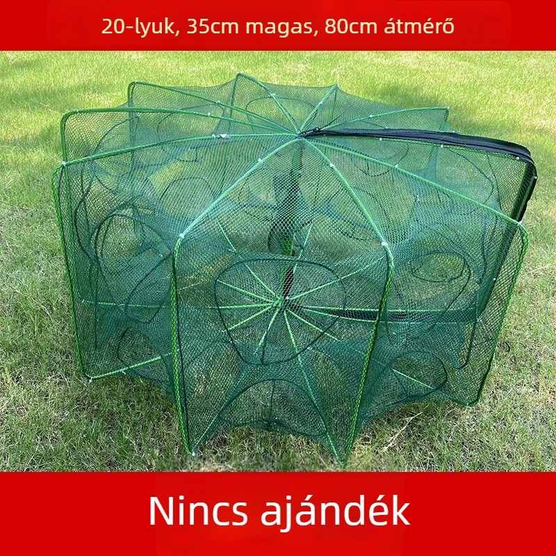 The King in the Net nylon négyszögletes hálóketrec halak és garnélarák számára