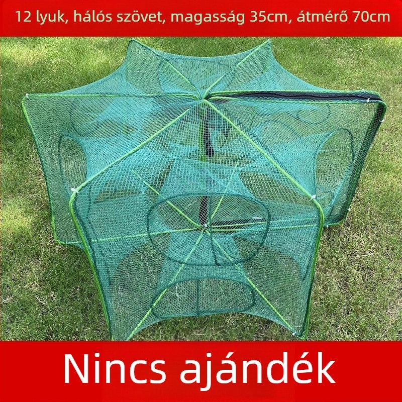 The King in the Net nylon négyszögletes hálóketrec halak és garnélarák számára