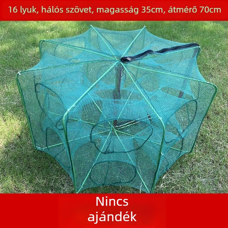 The King in the Net nylon négyszögletes hálóketrec halak és garnélarák számára