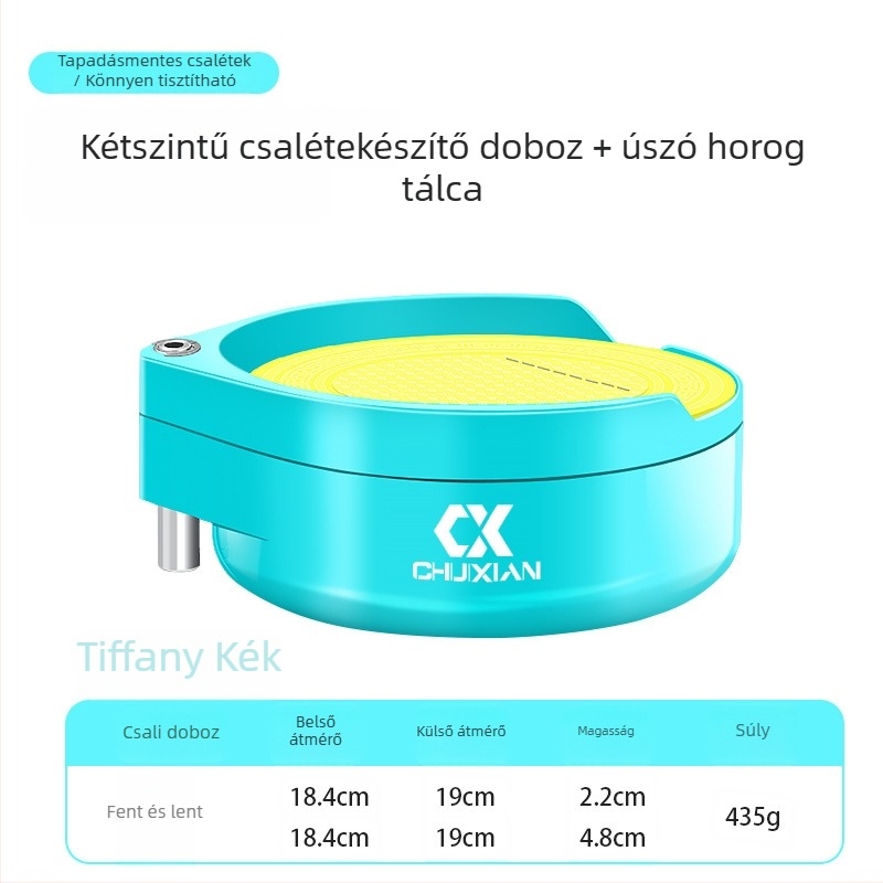 Horgász etetődoboz erős mágneses lemez és függőleges horogtartó, ABS műanyag; márka Drooping string; licencelt magánmárkák elérhetők