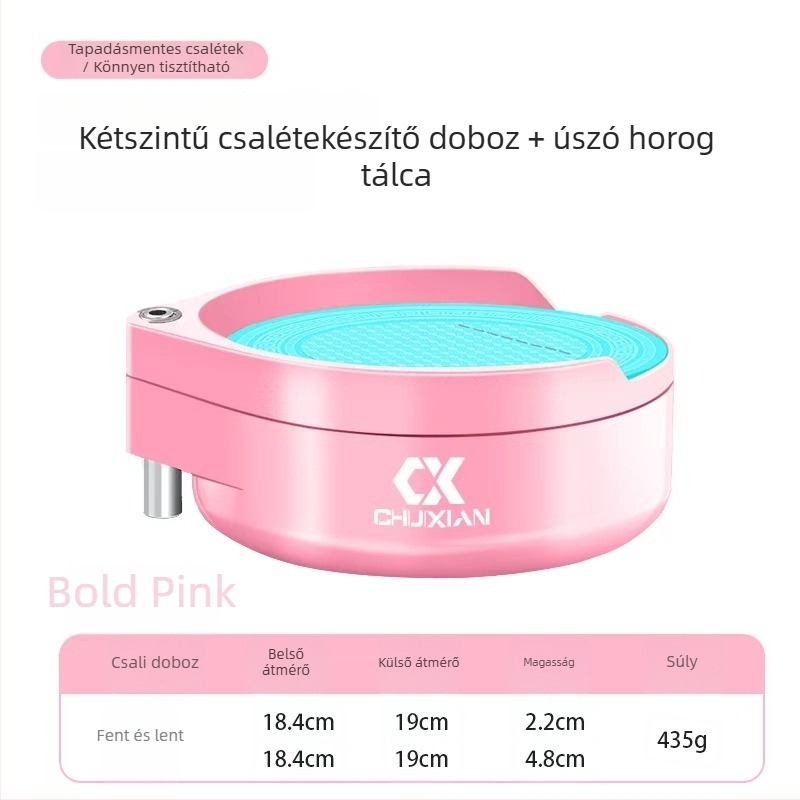 Horgász etetődoboz erős mágneses lemez és függőleges horogtartó, ABS műanyag; márka Drooping string; licencelt magánmárkák elérhetők