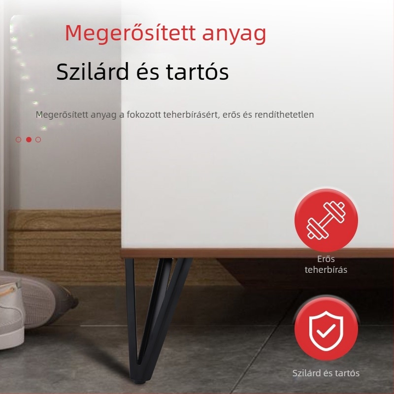 HX005 Bútorláb emelő, hideg hengerelt acélból, modern minimalist stílus, porfestett elektroplating felület, alkalmas kanapékra, dohányzóasztalokhoz és TV-szekrényekhez