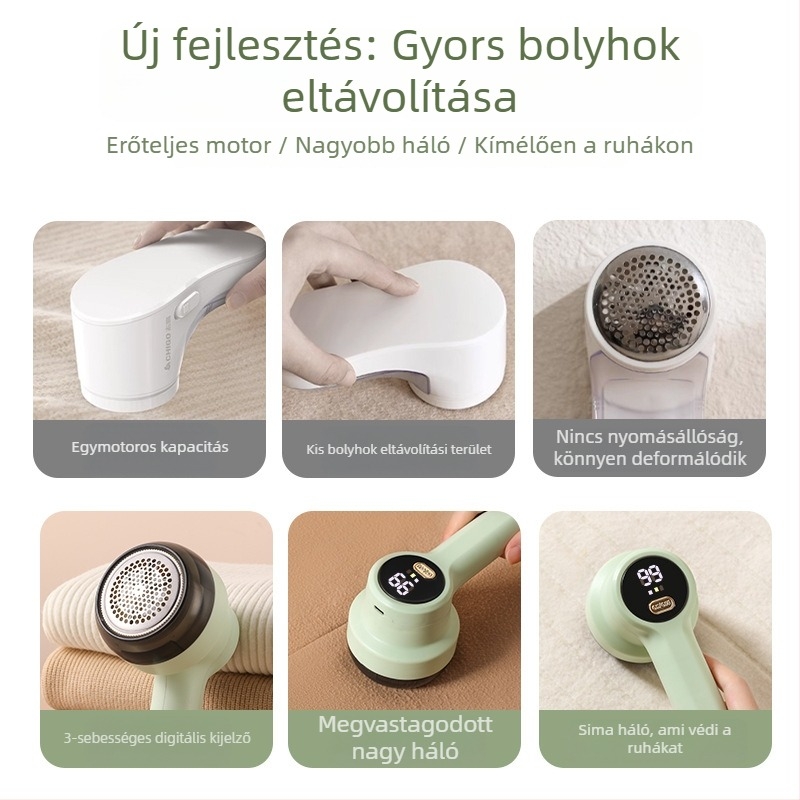 Ruhaszöszmentesítő készülék ruhákhoz, otthoni készülék, biztonságos a textileknek, modern minimalista dizájn, 2024-ben debütált