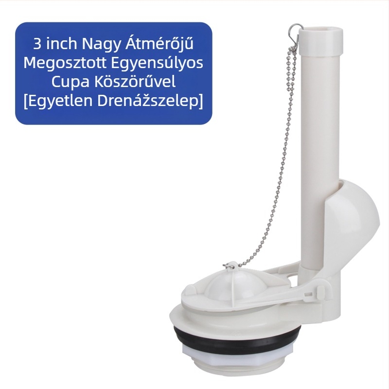 WC öblítő szelep - réz és ABS; injektálási formázás + megmunkálás; manuális üzemmód; univerzális tartozék a víztartályhoz
