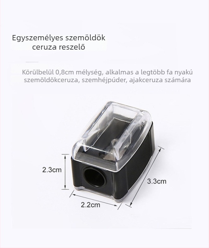 Többfunkciós sminkeszköz szemceruza, szájkontúr ceruza és szemöldök ceruza számára, ceruzahegyezővel és trimming eszközzel