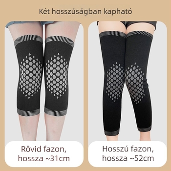 Hosszú, lélegző grafén térdvédő nylon burkolattal és fleece béléssel futáshoz, edzéshez, kerékpározáshoz és kosárlabdához