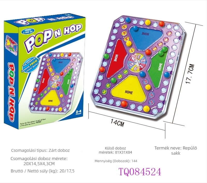 Családi asztali játék: puzzle, interaktív; műanyagból; 4-14 éveseknek; származás Shantou, Guangdong