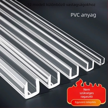 U-alakú, átlátszó szilikon élvédő edzett üvegű kávéasztalhoz – sarokvédő