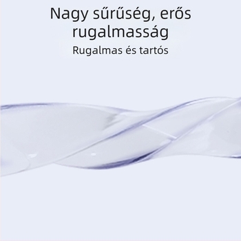 U-alakú, átlátszó szilikon élvédő edzett üvegű kávéasztalhoz – sarokvédő