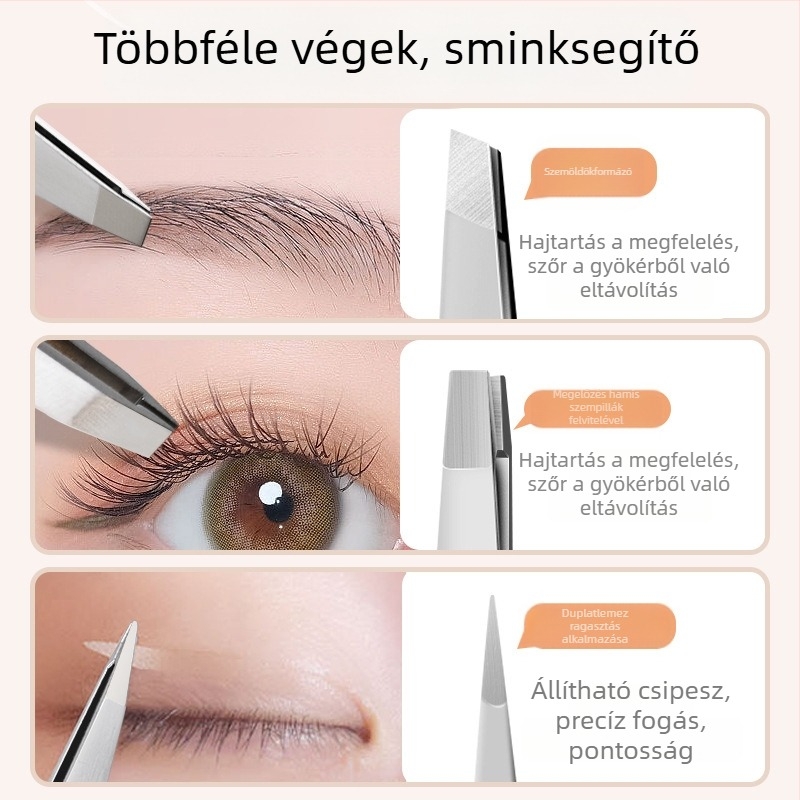 Szemöldök clip-készlet — rozsdamentes acél eszközök, Yangjiang eredet, márka Create a Carpentry Room, magáncímke elérhető