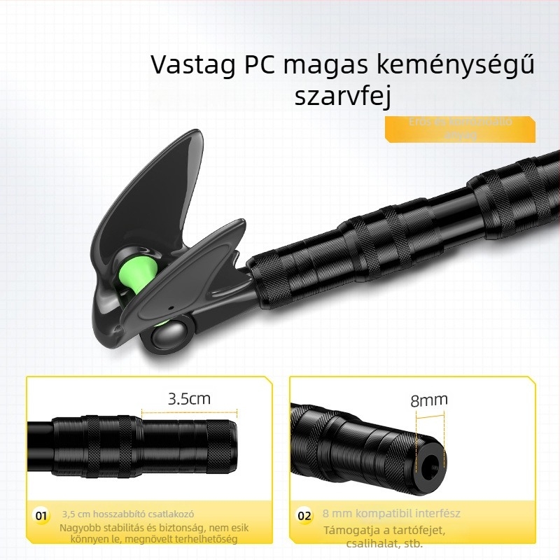 Giant Fin King Szén-kompozit Horgászbot Tartó Földi Állvánnyal és Többirányú Forgatással