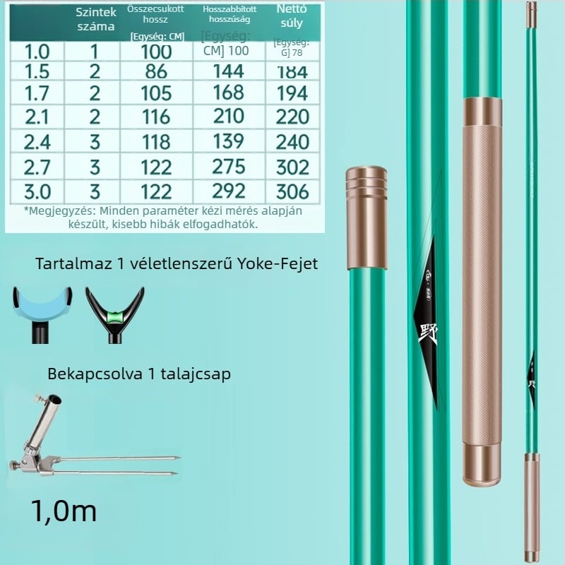 Giant Fin King Szén-kompozit Horgászbot Tartó Földi Állvánnyal és Többirányú Forgatással