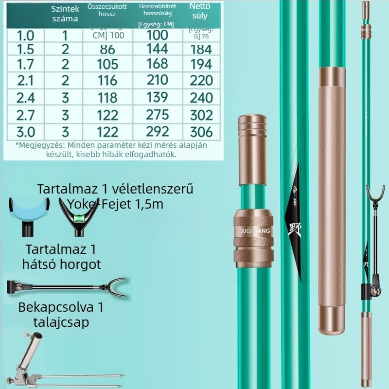 Giant Fin King Szén-kompozit Horgászbot Tartó Földi Állvánnyal és Többirányú Forgatással