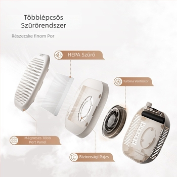 Körömpor-gyűjtő, akkumulátoros, nagy szívóerő, alacsony zajszint, turbinás ventilátor, Modell LG-207/LG-207S
