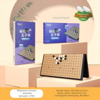 Mágneses, összecsukható sakk-dáma tábla, 2 az 1-ben – műanyag oktató játék gyerekeknek