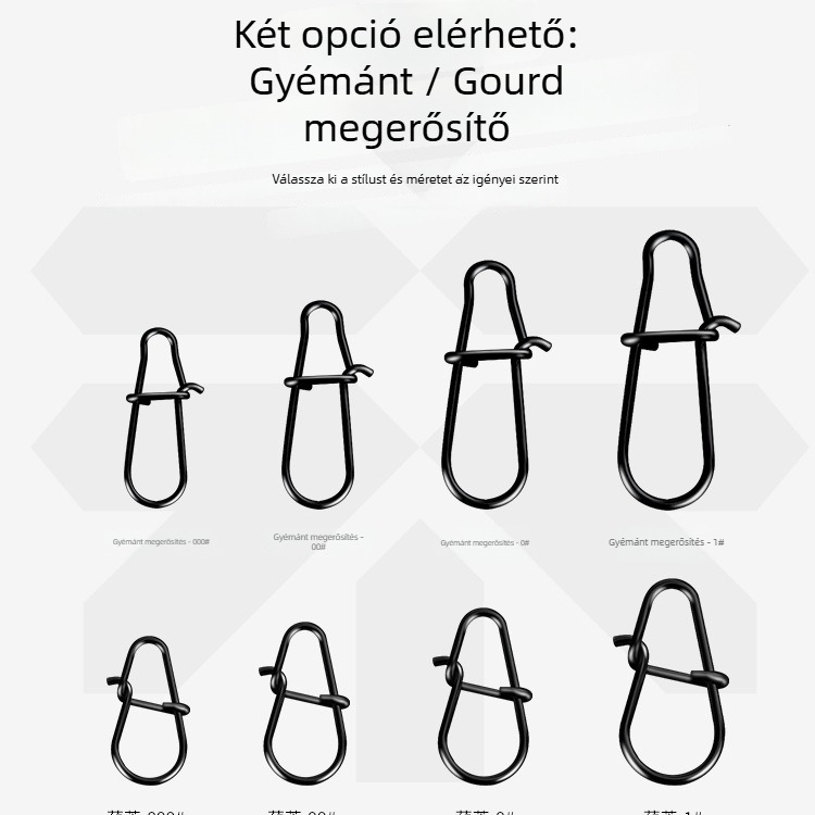 Vasból készült megerősített egycsatlakozós gyorskioldó horgászcsatlakozó (Model F98HSM56HJMH99)