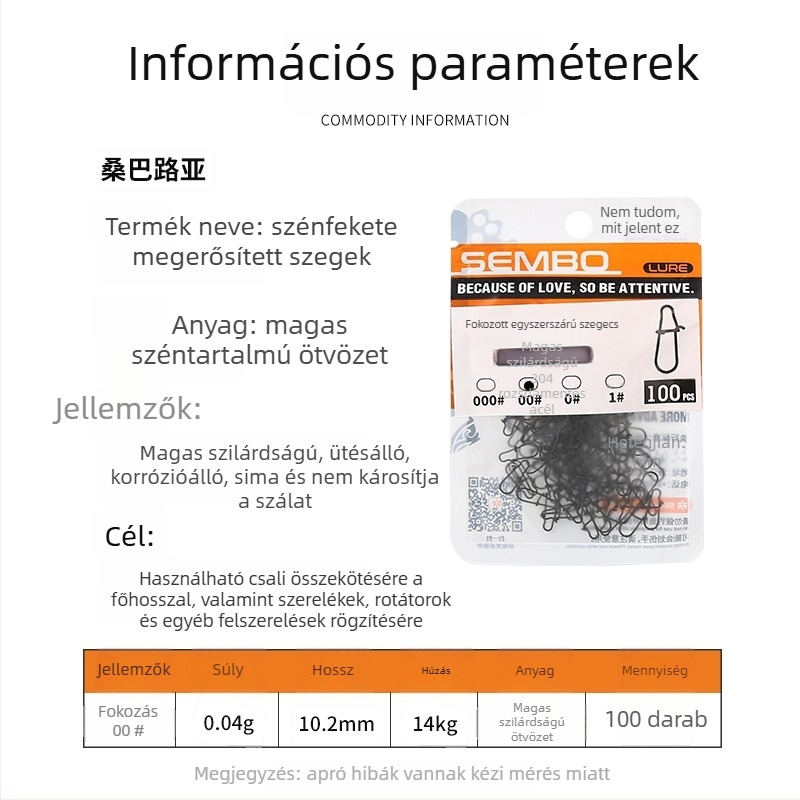 Vasból készült megerősített egycsatlakozós gyorskioldó horgászcsatlakozó (Model F98HSM56HJMH99)