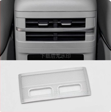 Belső porvédő fedél a hangszórógyűrűhöz és a központi szellőzőhöz, modell Equation Leopard Titanium 7, rozsdamentes acél