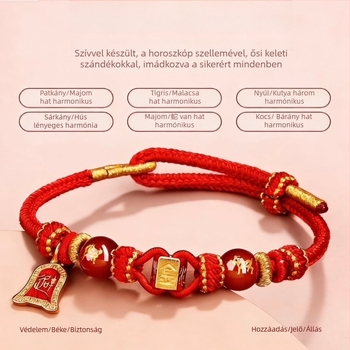 Kézzel szőtt kötél karkötő, uniszex, eredeti dizájn, 2026 tavasz