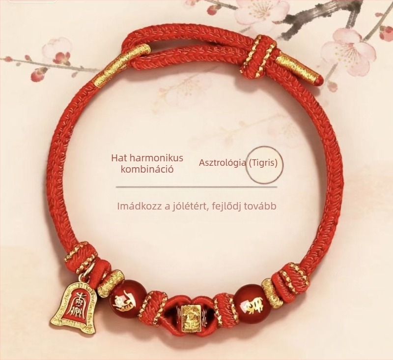 Kézzel szőtt kötél karkötő, uniszex, eredeti dizájn, 2026 tavasz