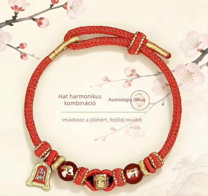 Kézzel szőtt kötél karkötő, uniszex, eredeti dizájn, 2026 tavasz