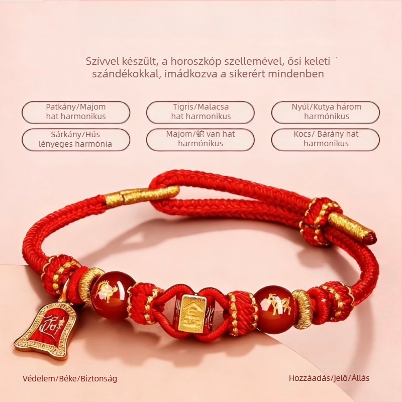 Kézzel szőtt kötél karkötő, uniszex, eredeti dizájn, 2026 tavasz