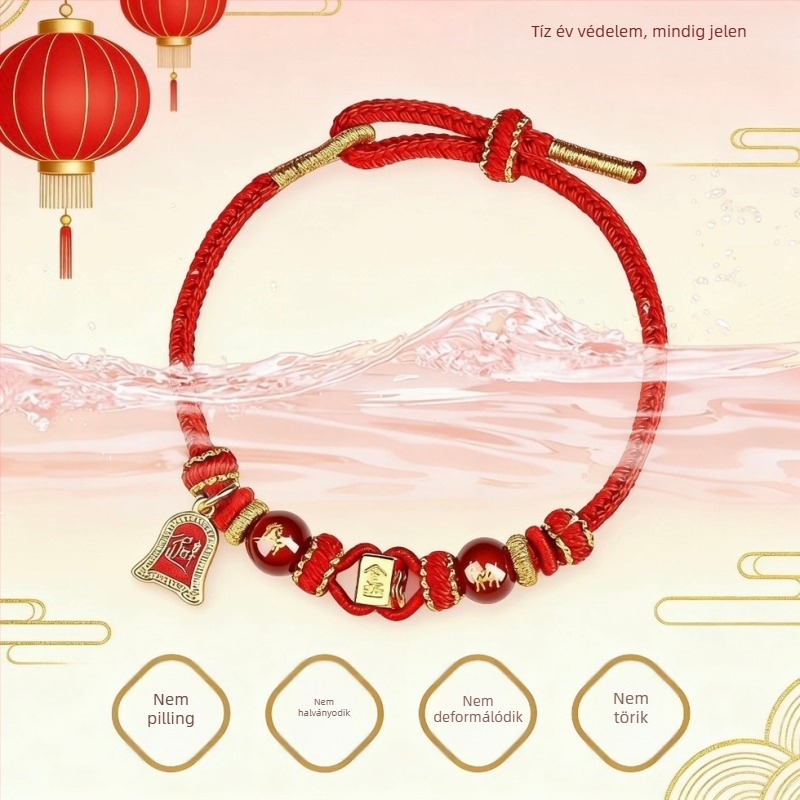 Kézzel szőtt kötél karkötő, uniszex, eredeti dizájn, 2026 tavasz