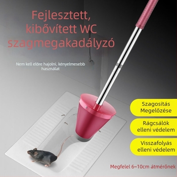 PVC anyagú dezodoráló szűrő squat vécé fedélhez, beépítés