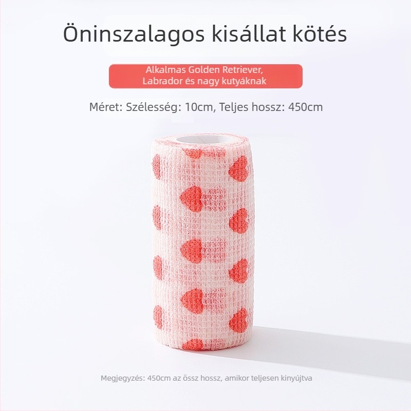 Vízálló kutya esőcsizmái, csúszásmentes talppal, öntapadó kötésű lábvédőkkel — univerzális illeszkedés