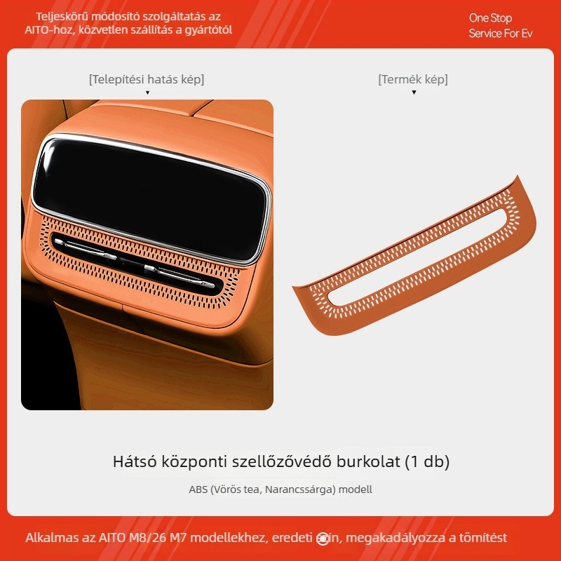 Wenjie M7/M8 hátsó légcsatorna ventillációs maszkja — ABS, Mandini, modell 202601022127