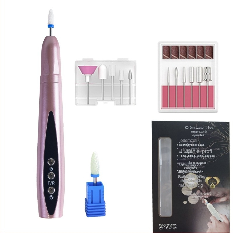 Hordozható 2 az 1-ben körömdíszítő lámpával – elektromos körömcsiszoló és holt bőr eltávolító (Modell 8816, Eredet: Zhejiang, Márka: Mások, Hazai Márka)