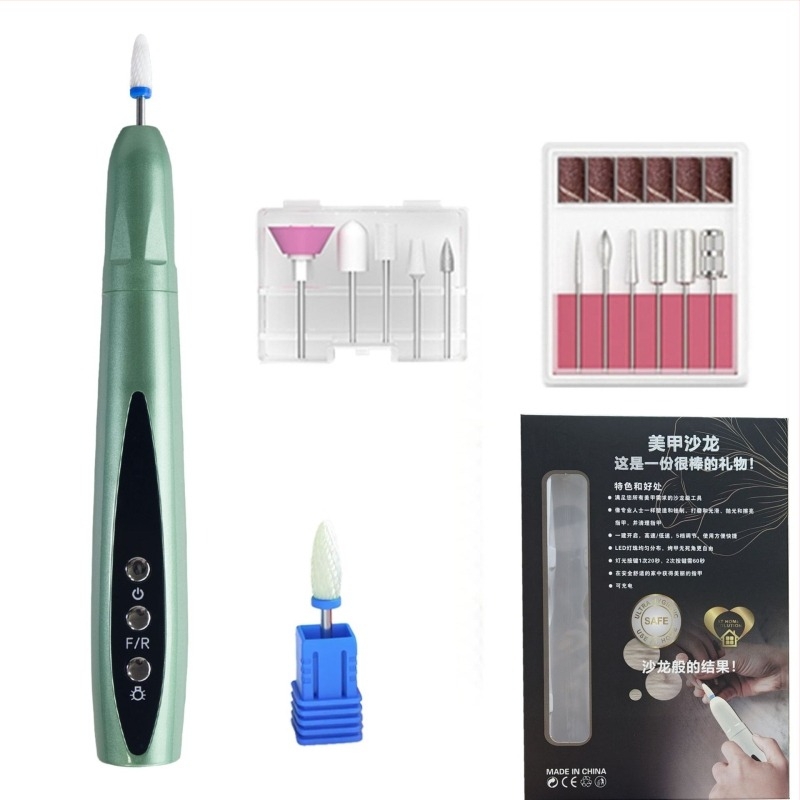 Hordozható 2 az 1-ben körömdíszítő lámpával – elektromos körömcsiszoló és holt bőr eltávolító (Modell 8816, Eredet: Zhejiang, Márka: Mások, Hazai Márka)