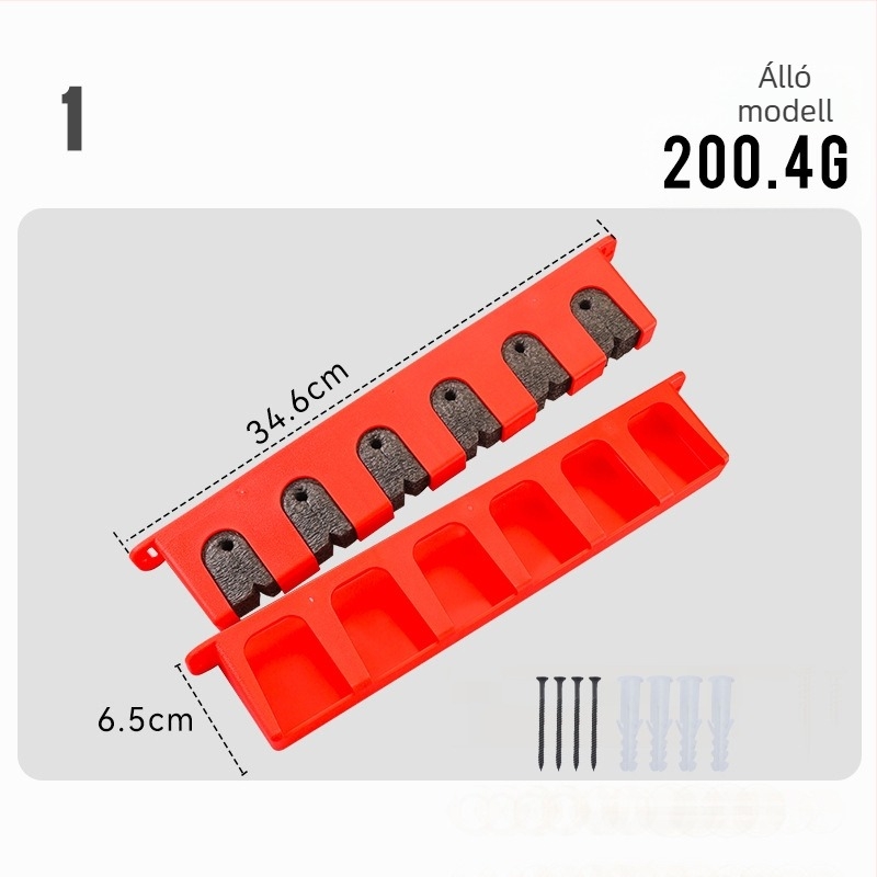 Horgászbotok tároló állvány – falra szerelhető, kijelző és rendező