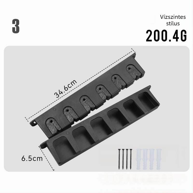 Horgászbotok tároló állvány – falra szerelhető, kijelző és rendező