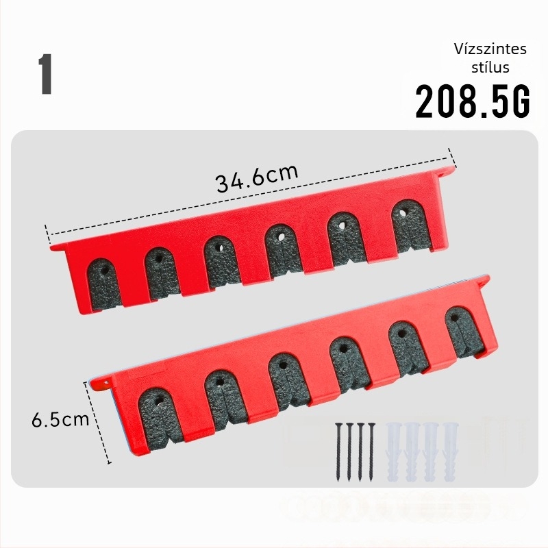 Horgászbotok tároló állvány – falra szerelhető, kijelző és rendező