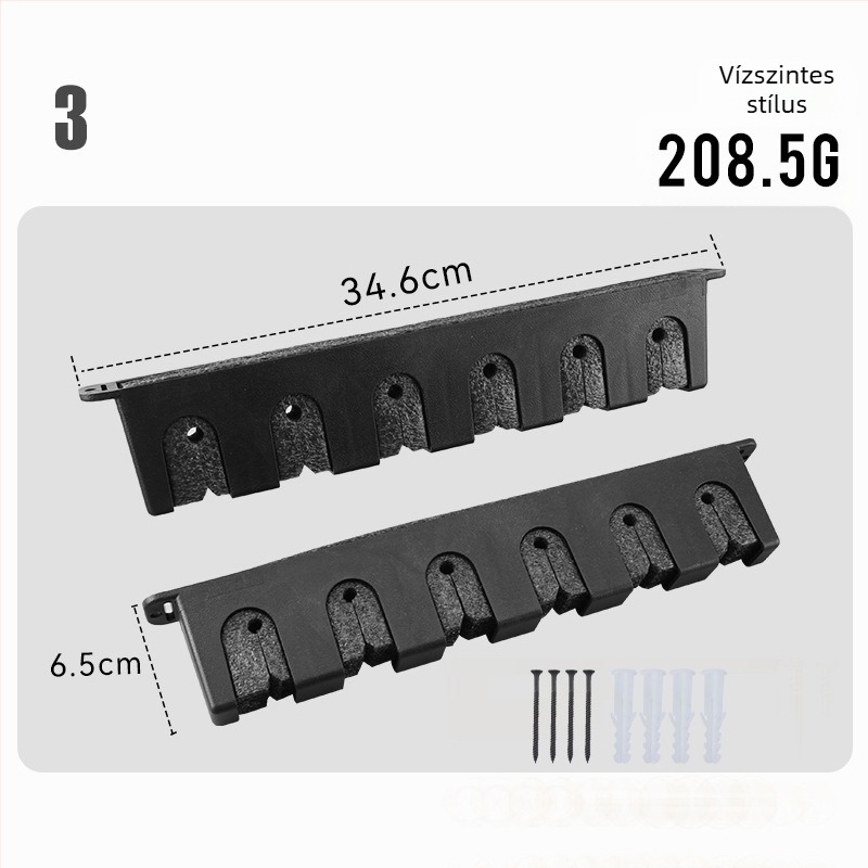 Horgászbotok tároló állvány – falra szerelhető, kijelző és rendező
