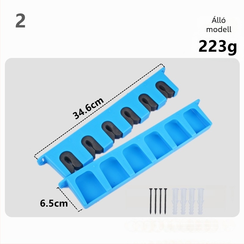 Horgászbotok tároló állvány – falra szerelhető, kijelző és rendező