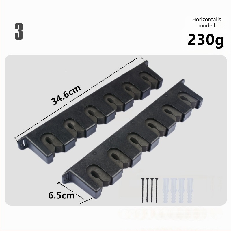 Horgászbotok tároló állvány – falra szerelhető, kijelző és rendező