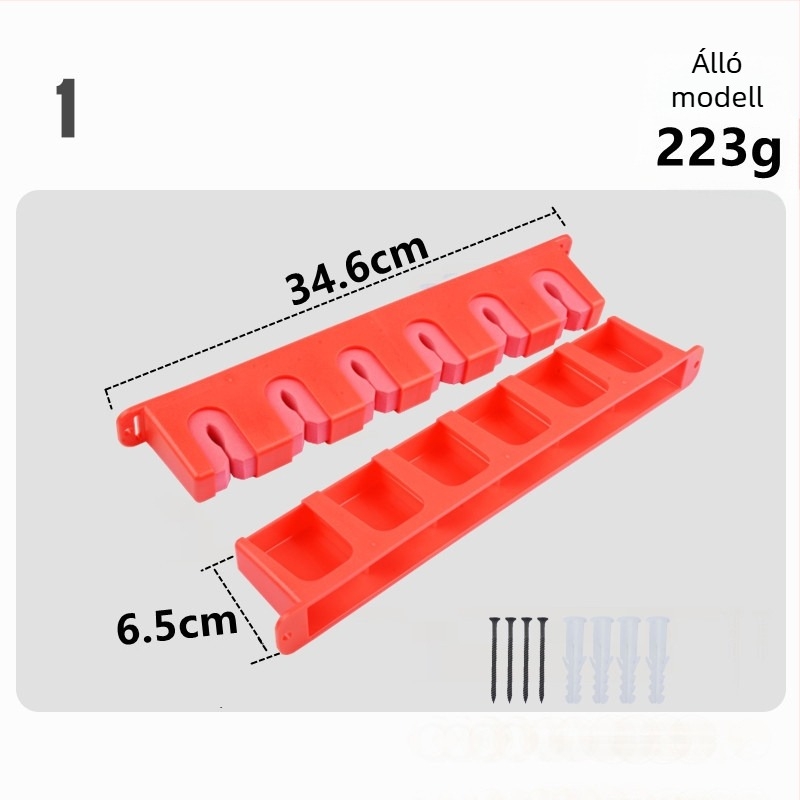 Horgászbotok tároló állvány – falra szerelhető, kijelző és rendező