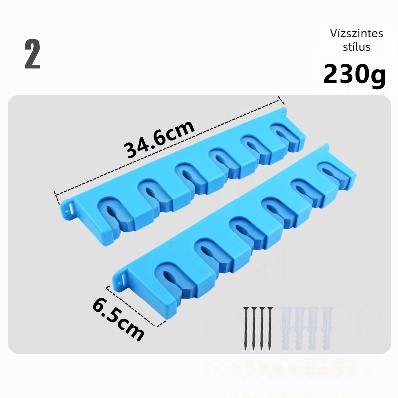 Horgászbotok tároló állvány – falra szerelhető, kijelző és rendező