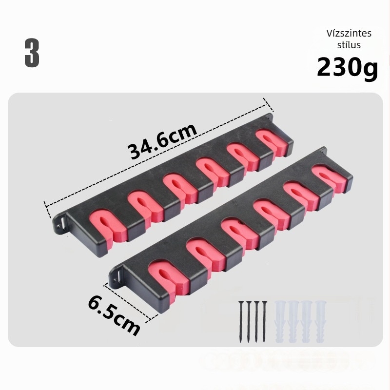 Horgászbotok tároló állvány – falra szerelhető, kijelző és rendező