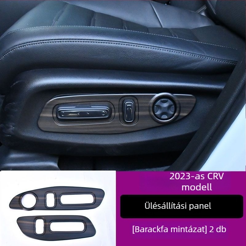 Honda CR-V 23 központi konzol keret, belső üvegemelő panel, szellőző, műanyag kivitel, fa textúra