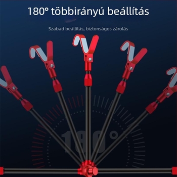 Mengda univerzális fémből készült horgászbot tartó, S-típusú, csúszásmentes, alumínium ötvözet