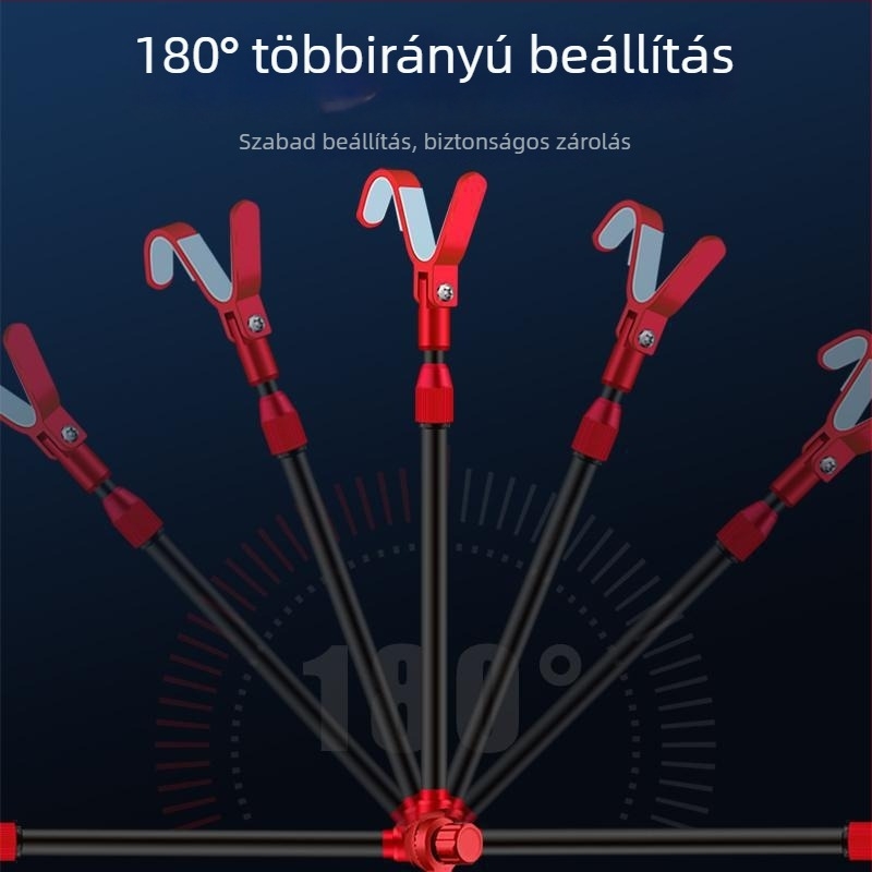 Mengda univerzális fémből készült horgászbot tartó, S-típusú, csúszásmentes, alumínium ötvözet