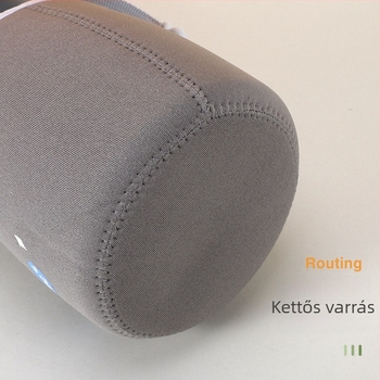 Karikatúra mintájú pohárvédő textil pohárvédő diagonális vállpánttal, logónyomtatás, testreszabható, Gold wheel prémium minőség, csomagolás 7x18x29 cm