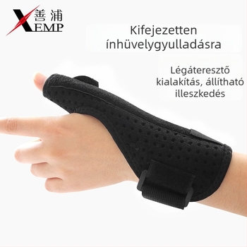 Kosaras ujjvédő – öntapadó, kompressziós védelem ficam ellen, ujj ízületének támogatása, felnőttek, poliészter rost